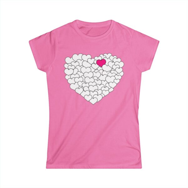 Quality Multi-Heart Attractive Graphic Short-Sleeve T-Shirt