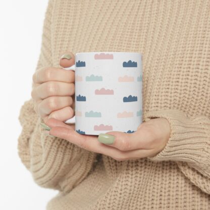 Hand-Drawn Cloud Pattern Ceramic Mug, (11oz, 15oz) - Image 8