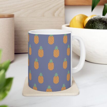 Tropical Pineapple Ceramic Mug, (11oz, 15oz) - Image 6