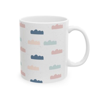 Hand-Drawn Cloud Pattern Ceramic Mug, (11oz, 15oz) - Image 4