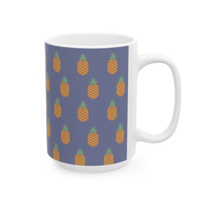 Tropical Pineapple Ceramic Mug, (11oz, 15oz) - Image 12