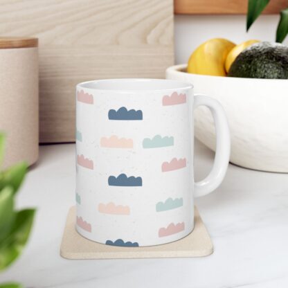 Hand-Drawn Cloud Pattern Ceramic Mug, (11oz, 15oz) - Image 7