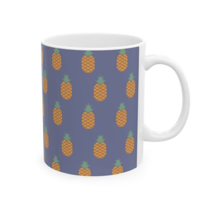 Tropical Pineapple Ceramic Mug, (11oz, 15oz) - Image 4