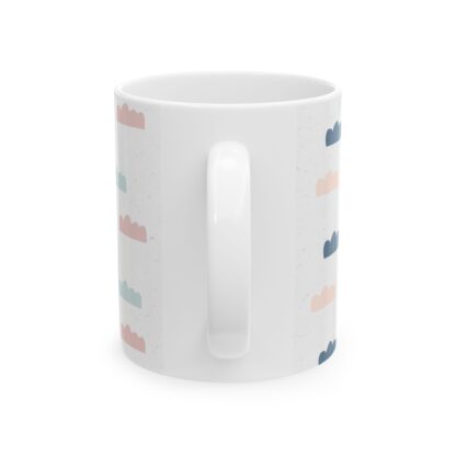 Hand-Drawn Cloud Pattern Ceramic Mug, (11oz, 15oz) - Image 2