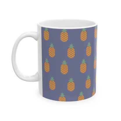 Tropical Pineapple Ceramic Mug, (11oz, 15oz) - Image 3