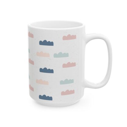 Hand-Drawn Cloud Pattern Ceramic Mug, (11oz, 15oz) - Image 12