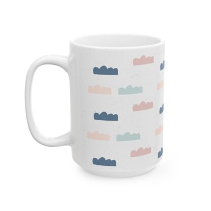 Hand-Drawn Cloud Pattern Ceramic Mug, (11oz, 15oz) - Image 11