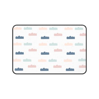 Retro Cloud Pattern Desk Mat – Soft, Stylish & Functional - Image 6