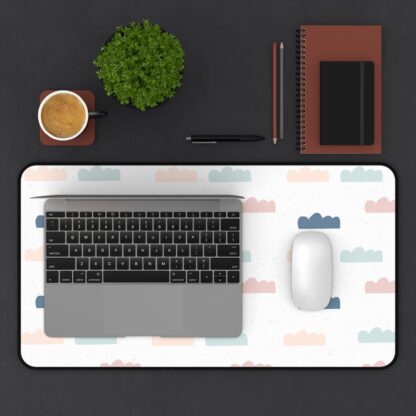 Retro Cloud Pattern Desk Mat – Soft, Stylish & Functional - Image 13