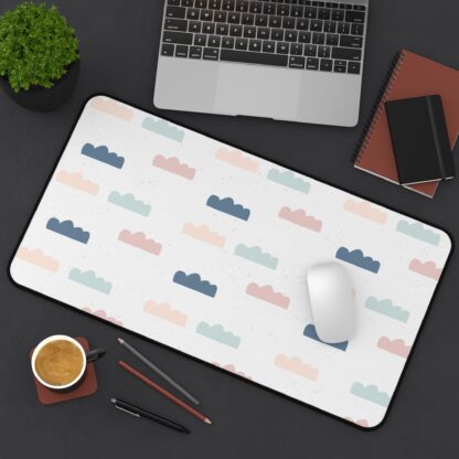 Retro Cloud Pattern Desk Mat – Soft, Stylish & Functional - Image 11