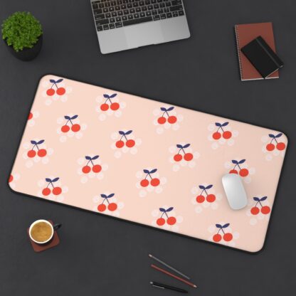 Cherry Pattern Desk Mat – Fun, Retro & Vibrant