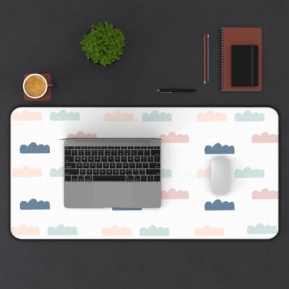 Retro Cloud Pattern Desk Mat – Soft, Stylish & Functional - Image 5