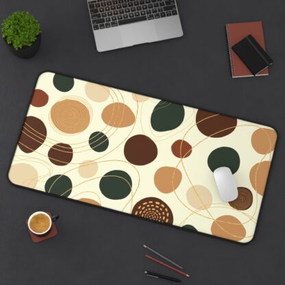 Geometric Circle Pattern Desk Mat – Modern & Minimalist Design