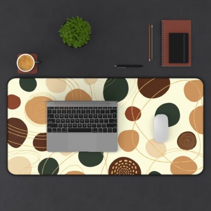 Geometric Circle Pattern Desk Mat – Modern & Minimalist Design - Image 5