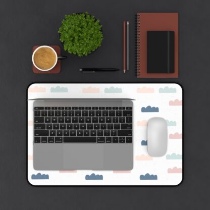 Retro Cloud Pattern Desk Mat – Soft, Stylish & Functional - Image 9