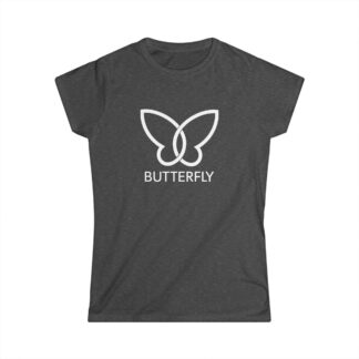 Interlocking Butterfly Wings Graphic on Short-Sleeve Shirt